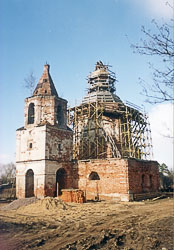 Казанская церковь восстанавливается