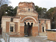 The bell-tower of church of Our Savior Not Made by Hands in Serpukhov. 2005 year